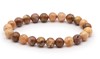 BRACELET AGATE MOUSSE JAUNE A BOULE 8MM 2