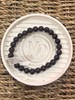 BRACELET GRENAT ROUGE ALMANDIN A BOULE  8MM  1