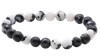BRACELET JASPE ZEBRE AB BOULE  8MM  1