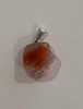 PENDENTIF  AGATE ORANGE A PIERRE ROULEE 2