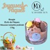 BOUGIE OEUF DE PAQUES MOUSSE NOISETTE PRALINEE  2