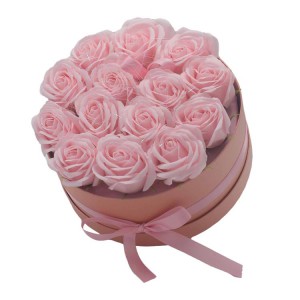 COFFRET CADEAU 14 ROSES ROSES ROND