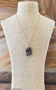 COLLIER ARBRE DE VIE AMETHYSTE DORE