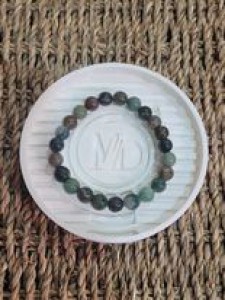 BRACELET AGATE MOUSSE MULTICOLORE 8MM