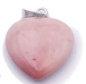 PENDENTIF JASPE MOKAITE COEUR 20MM