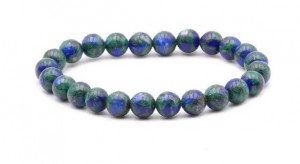 BRACELET AZURITE MALACHITE A+ BOULE 8MM