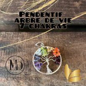 PENDENTIF ARBRE DE VIE 7 CHAKRAS