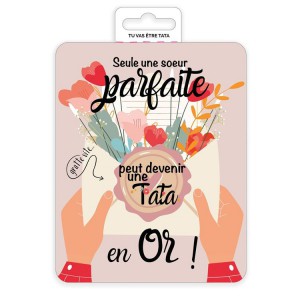 CARTE A GRATTER TU VAS ETRE TATA !