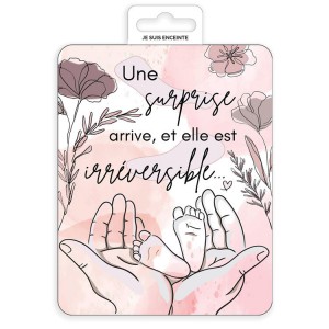 CARTE A GRATTER SURPRISE JE SUIS ENCEINTE !