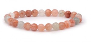 BRACELET PIERRE DU SOLEIL AA MULTICOLORE BOULE 6MM