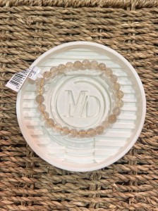 BRACELET CRISTAL DE ROCHE RUTILE INCLUSION A+  6MM