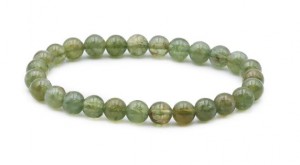 BRACELET APATITE VERTE A BOULE 6MM