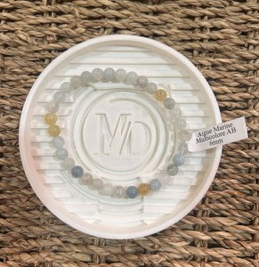 BRACELET AIGUE MARINE BRESIL MULTI AB BOULLE 6MM