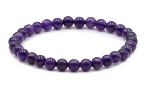 BRACELET AMETHYSTE BRESIL AA BOULE 6MM