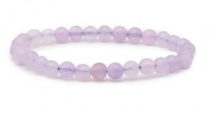 BRACELET  AMETHYSTE LAVANDE A BOULE 6MM