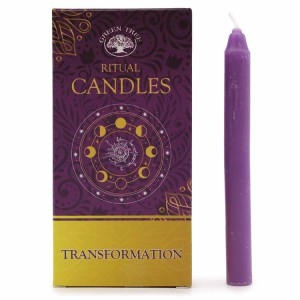 SET DE  10 BOUGIES TRANSFORMATION VIOLET