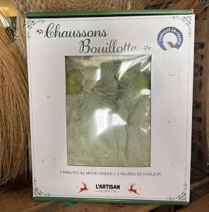 CHAUSSON BOUILLOTTE VERT AMANDE