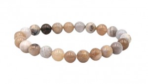 BRACELET AGATE PLUME A BOULE  8MM