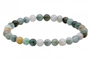 BRACELET JADE DE BIRMANIE B BOULE  6MM