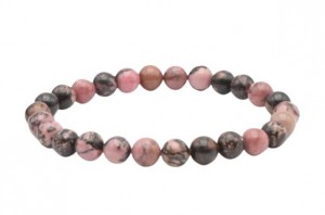 BRACELET BOULE RHODONITE MADAGASCAR AB 6MM