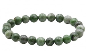 BRACELET DIOPSIDE VERT B BOULE 8MM