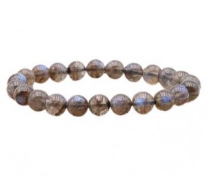 BRACELET LABRADORITE BLEUE AA+ BOULE  8MM