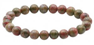 BRACELET BOULE  8MM UNAKITE AB