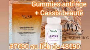 GUMMIES ANTI AGE + GELULES CASSIS BEAUTE