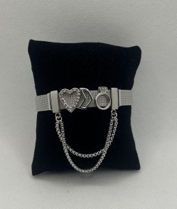 BRACELET PLAT ARGENT CHAINE ARGENT