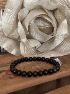 BRACELET OBSIDIENNE OEIL CELESTE A TAILLE 2 (8MM)