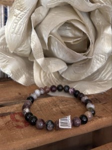 BRACELET TOURMALINE MULTICOLORE A TAILLE 2 (8MM)