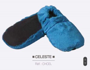 CHAUSSONS  BOUILLOTTE CELESTE